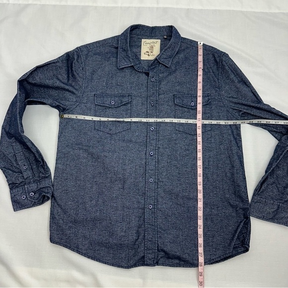 Coastal Clothing Men's XXL Navy Blue Cotton Button Down Shirt - Picture 9 of 11